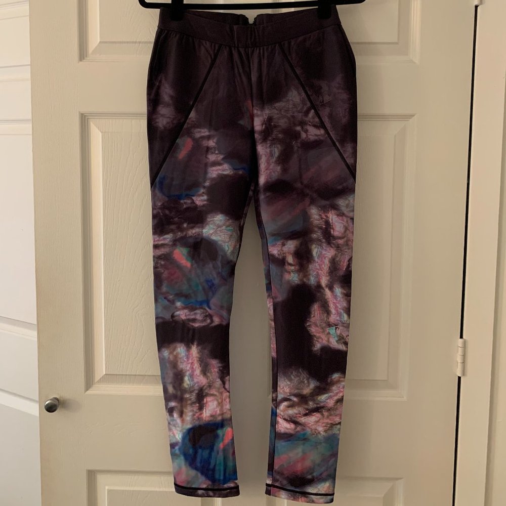 Cynthia Rowley Purple Watercolor Leggings